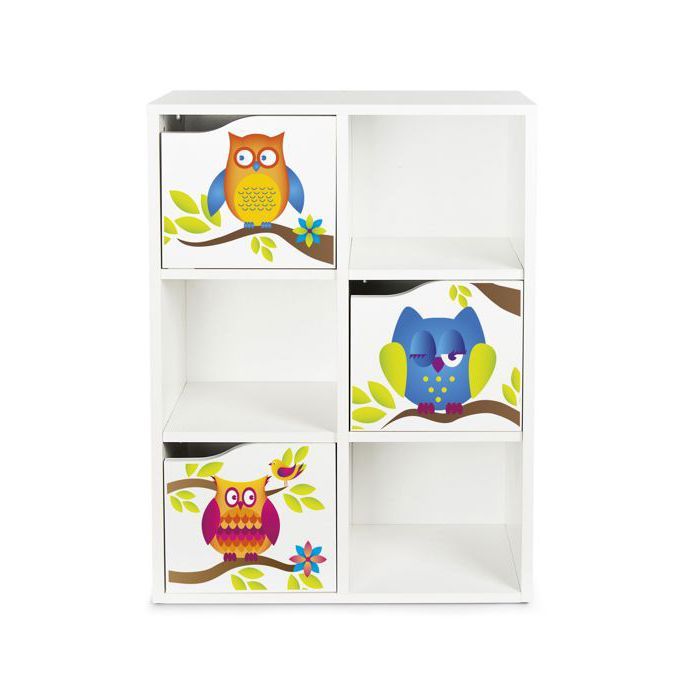 Kubico Slim 246352A – Hiboux- Étagère Colorée pour Enfants Dimensions : 59 5 x 29 x 89 5 cm Élégant et Fonctionnel Kubico Slim 246352A – Hiboux- Étagère Colorée pour Enfants Dimensions : 59 5 x 29 x 89 5 cm Élégant et Fonctionnel