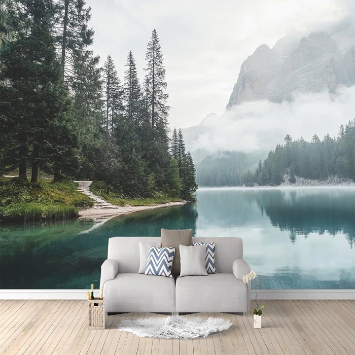 Affiche de peinture sur toile de paysage de fenêtre, lac naturel, mer, ciel, impressions, art mural, gérer pour le salon, décor à la maison, sans cadre  15