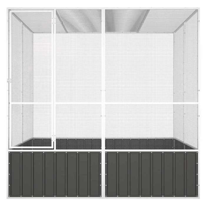 Meilleurs prix pour Volière pour Canaries Perroquet MVS - Cage à oiseaux Anthracite 2135x2175x2115 cm Acier galvanisé - shop72070944