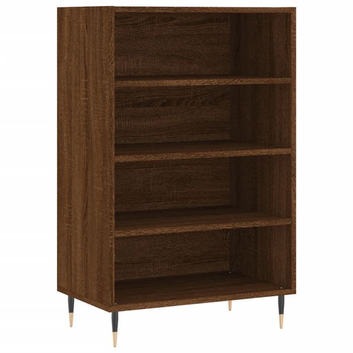 ESTINK® Buffet haut de design moderne - Commode salon - chêne marron 57x35x90 cm - bois dingénierie @@3708