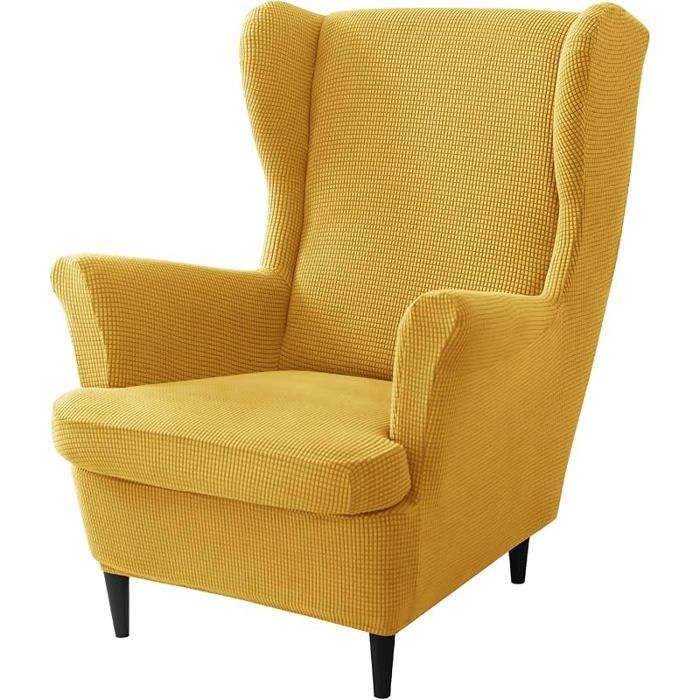 Housse de meuble - XVX - Housse canapé extensible - Jacquard élasthanne - Curcuma - Design contemporain