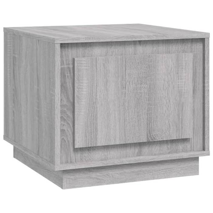Table basse petit meuble d appoint 51 x 50 x 44 cm bois d ingenierie gris DEC040038 Table basse petit meuble d appoint 51 x 50 x 44 cm bois d ingenierie gris DEC040038