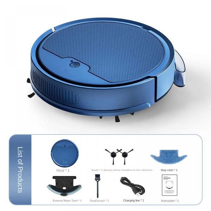 Robot Laveur Intelligent 3-en-1 Pilotable par Application Navigation Précise Aspiration 2000Pa 135ml Réservoir