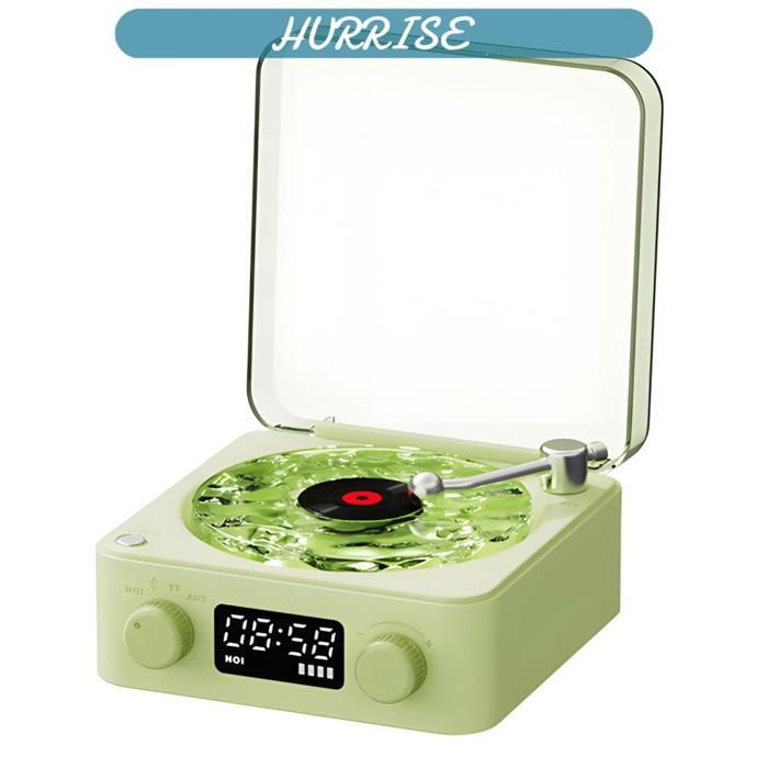 Sonew haut-parleur BT en vinyle Waves Classique Vinyle Tourne-disque Un Bruit Haut-parleur Avec De Leau deco linge Vert