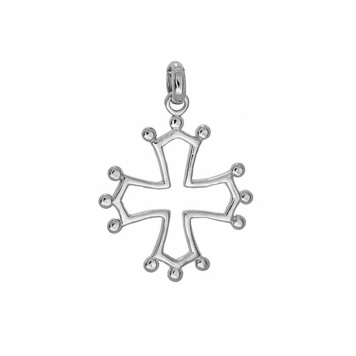 pendentif croix occitane de Toulouse - en argent massif 925 véritable - pendentif vendu seul pendentif croix occitane de Toulouse - en argent massif 925 véritable - pendentif vendu seul