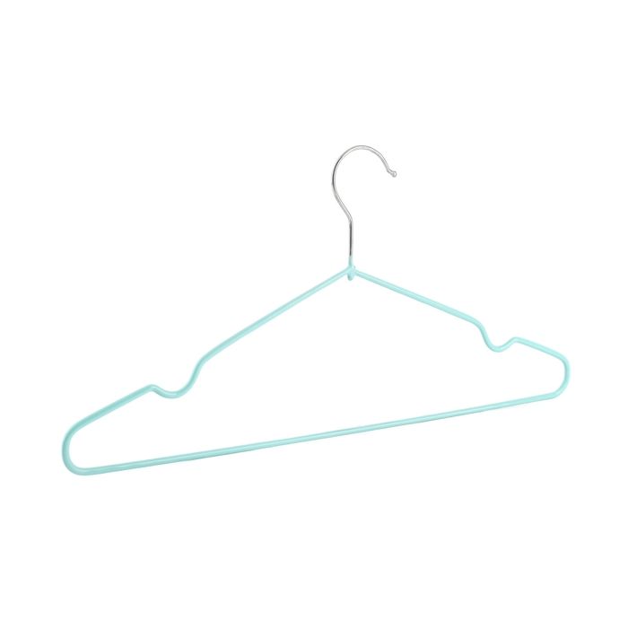 Cintre adulte – Nosheir – Acier inoxydable renforcé – Anti-dérapant sans trace – 40 cm vert