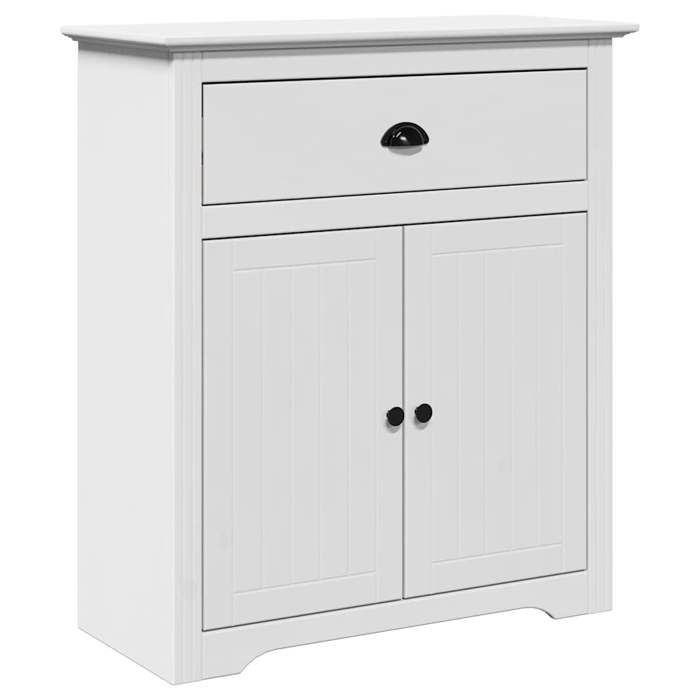 Meuble de couloir{1 pièce}résiste à lhumiditémobilier du hall BODO blanc 80x35x90 cm rhb35j29