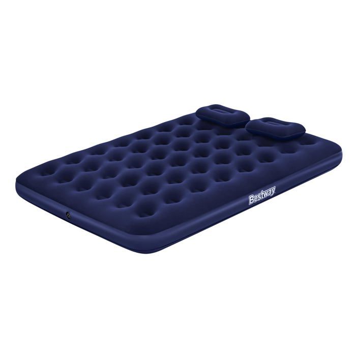 Matelas Gonflable Camping 2 Places 2 03 m x 1 52 m x 22 cm avec Pompe à Main Externe Air Hammer™ et 2 oreillers gonflables indépen