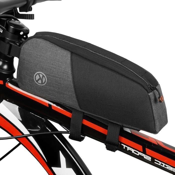 PANIER VELO Sacoche Cadre Vélo 26x5.5x10 cm Sac de Tube Supérieur Design Aérodynamique Grande Capacité Étanche D 26*5.5*10cm