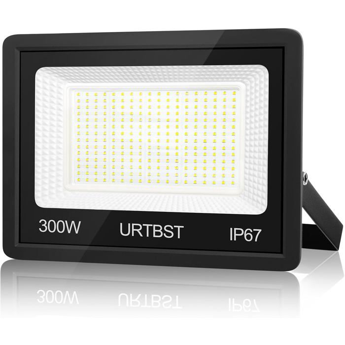 Projecteur Led DExtérieur 300 W 30 000 Lm Étanche Ip67 7000 K Blanc Froid Super Lumineux Pour Jardin Garage Cour Couloir [L413]