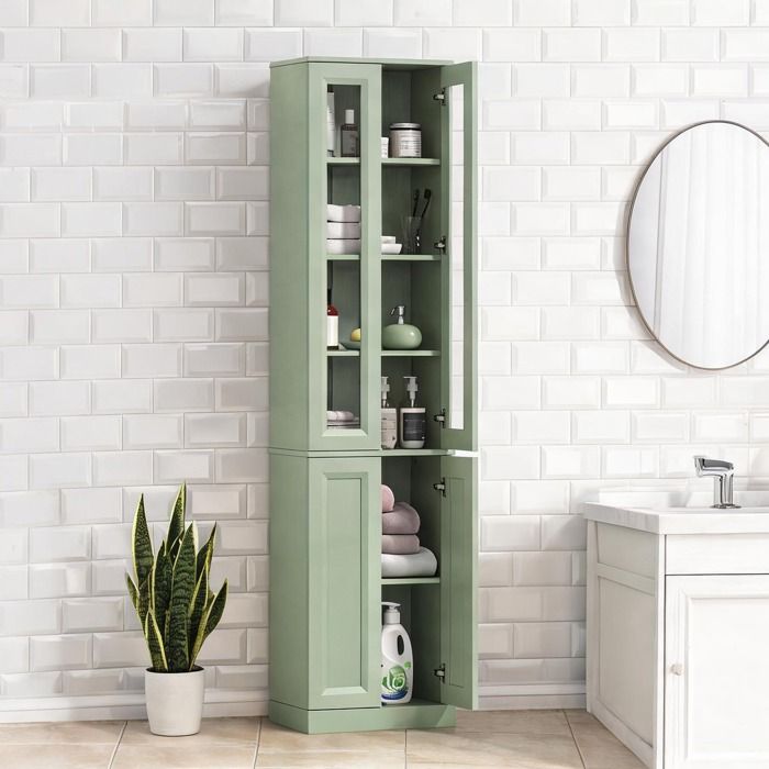 Storage Cabinets combining 15 x 10.2 x 63 in and Vert Sauge Panneaux De Particules and with Outdoor Space and 6 niveaux