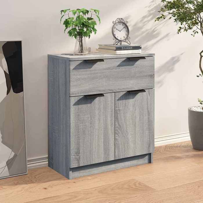 vidaXL Meuble rangement - Buffet Sonoma gris 60x30x70 cm Bois dingénierie poisd:20kg &279