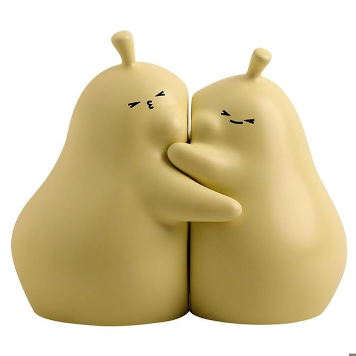 Serre Livre Poire 1 Paire Céramique Mignon Créatifs Décoratifs pour lÉcole Bureau Bibliothèque Maison - Accessoires (Jaune)
