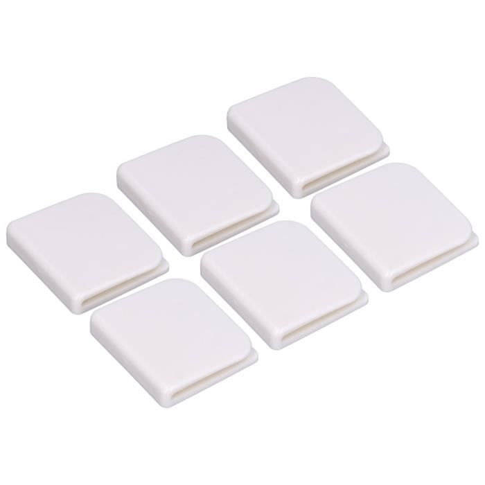 100PCS Attaches de câble en nylon auto-adhésives Pinces pour câbles réglables avec pinces