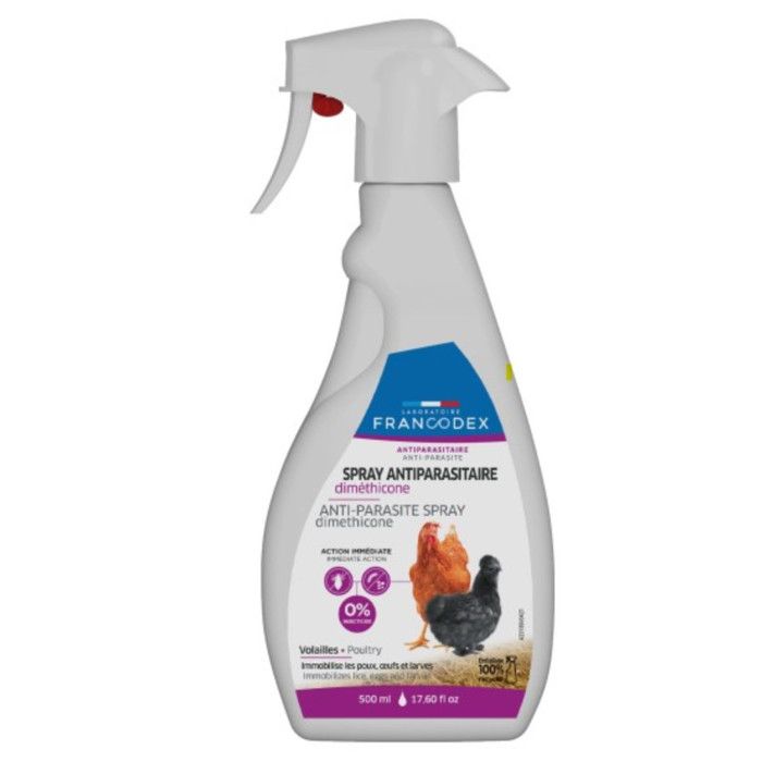 Meilleurs prix pour Spray Antiparasitaire diméthicone 500 ml pour Volailles - animallparadise 10