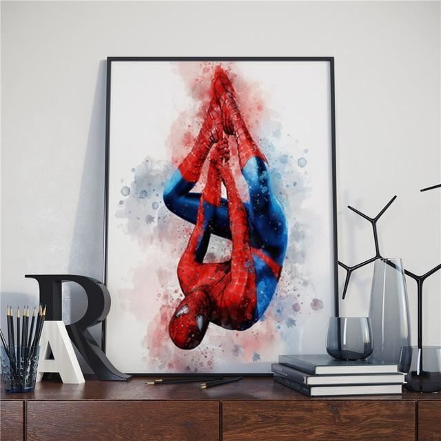Sticker Mural Géant Spider-Man 70x50cm - Déco Chambre Enfant, Vinyle, Multicolore