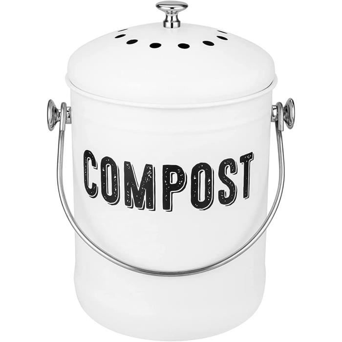 Bac À Compost D'Intérieur En Acier Inoxydable Pour Comptoir De
