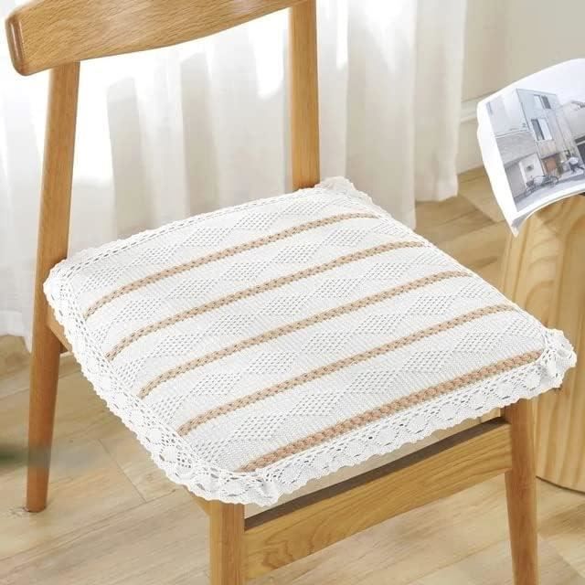 Coussin De Tabouret Carré Imperméable 35x35x8cm - Mousse Confort - Avec Attaches Antidérapantes