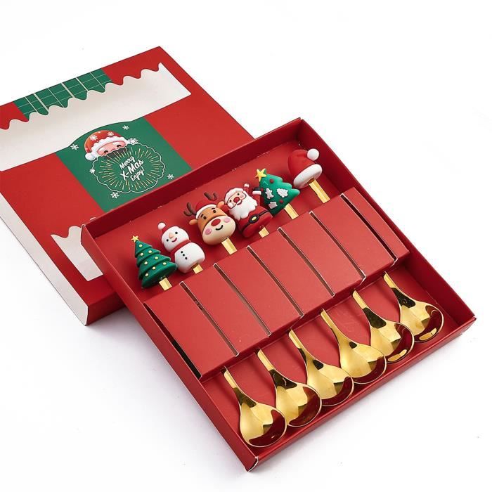 6 Ustensiles De Service Acier Inoxydable - 3 Cuillères & 3 Fourchettes - 24.1cm - Lavable Lave-Vaisselle