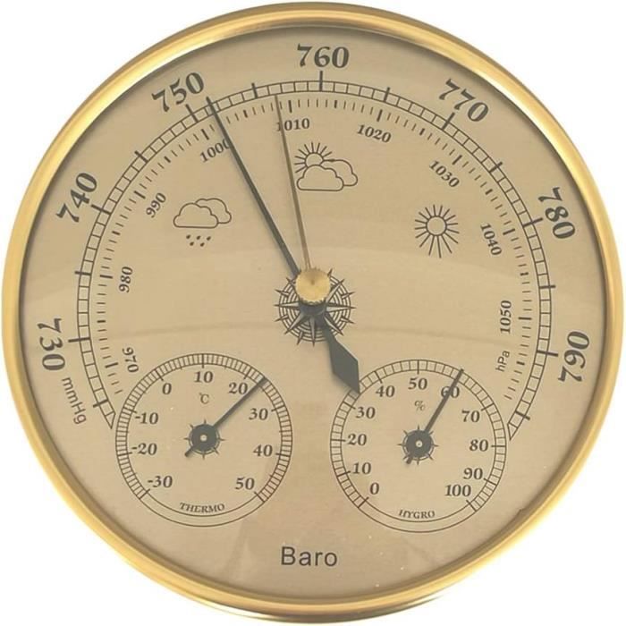 Baromètre Mural Antique Barometre Hygrometre Baromètre Station Météo
