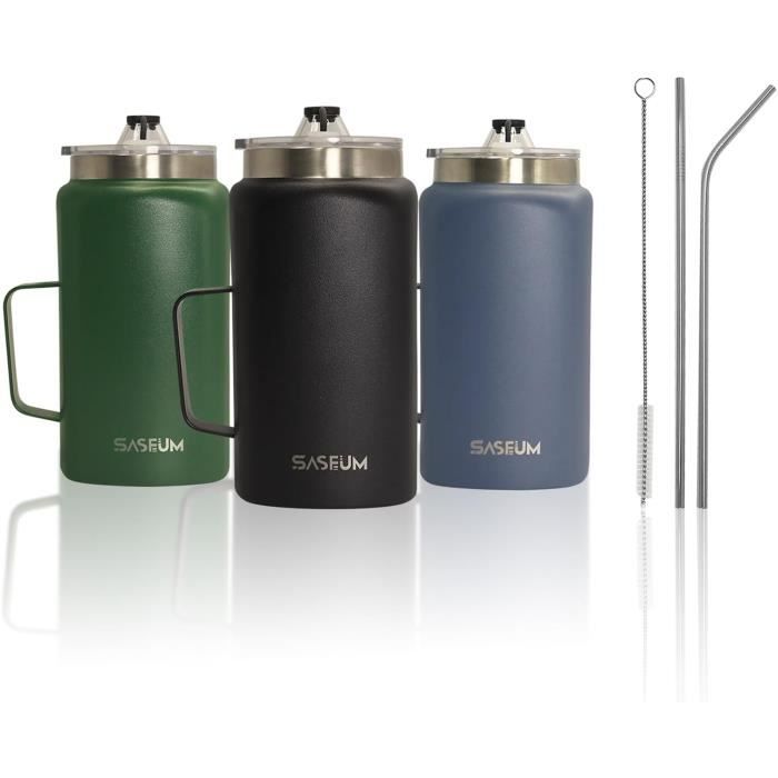 IBILI Air Pot Thermos 1,9 L Verre Intérieur – Acier Inox Double Paroi, Distribution 1 Main, Sans BPA