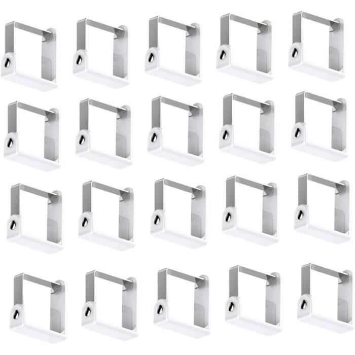 8 Pinces à Nappe Antidérapantes - Attaches Réutilisables Pour Table Jardin, Camping, Jusqu'à 4 Cm D'Épaisseur - 9