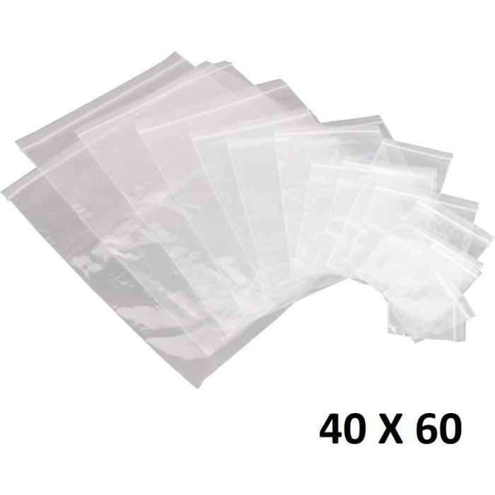 Lot Sachet plastique fermeture ZIP Transparent bag pochon Pochette