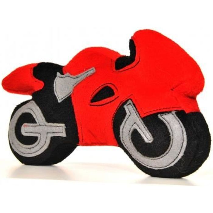 Moto Peluche Rouge - Cdiscount Jeux