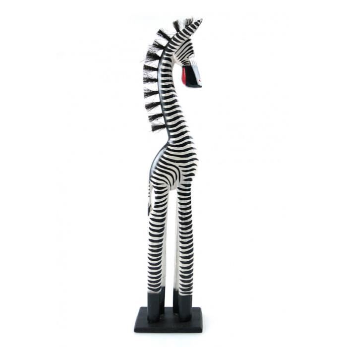 Statue Zebre 60cm Deco Ambiance Savane Africaine Noir Blanc Achat Vente Statue Statuette Cdiscount