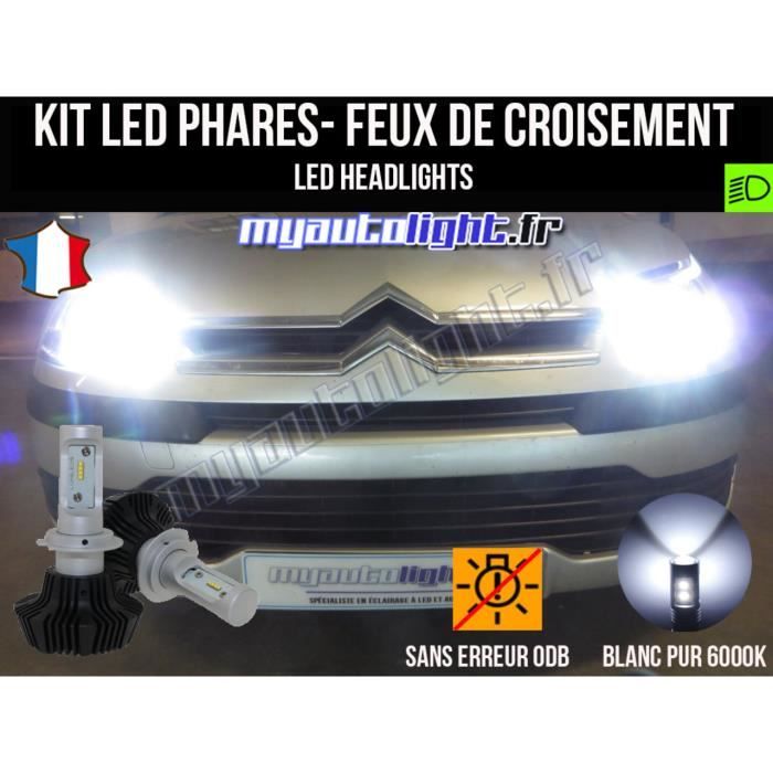 Kit Ampoules de phares à LED H7 Haute Performance pour CITROEN C4 1