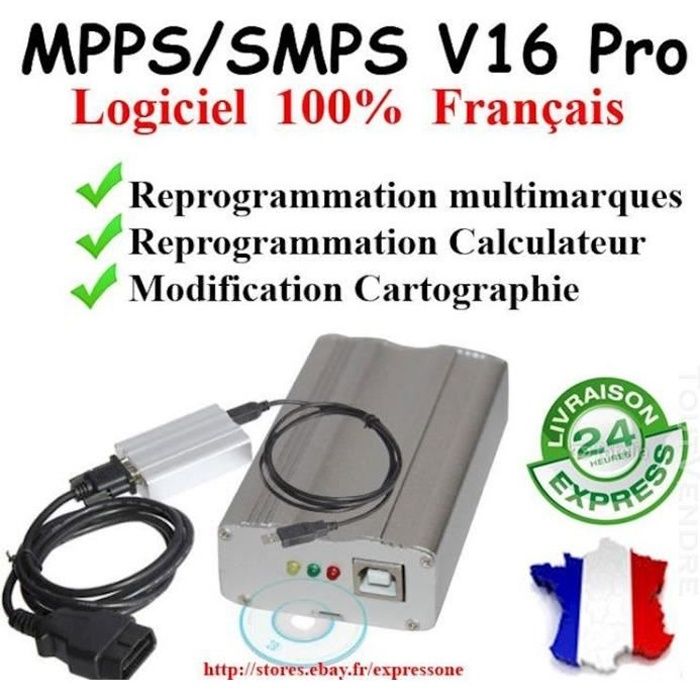 OUTIL REPROGRAMMATION MPPS V3.0 PRO - GAIN PUISSANCE IMMO OFF FAP EGR by Mister Diagnostic®
