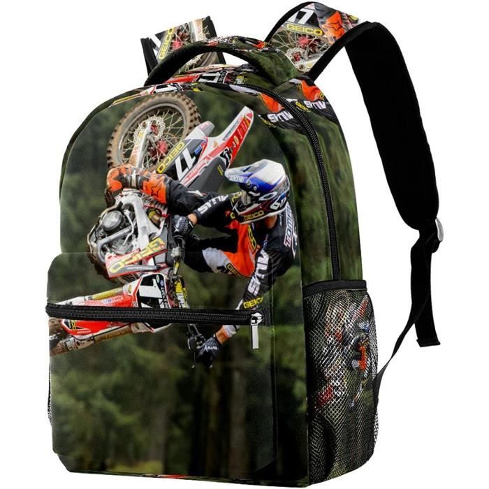Cartable Scolaire Motocross Motobike Cartable 29.4x20x40cm 765 Cdiscount Bagagerie Maroquinerie