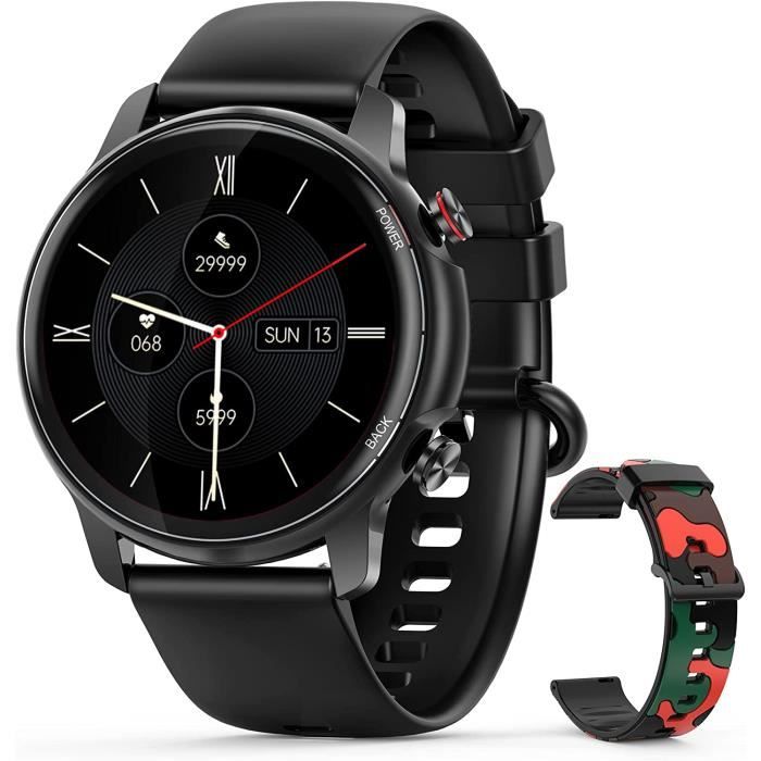 Montre Connectée Sport Avec Cardio, Podomètre, Notifications - Étanche, Pour Android IOS, Suivi Sommeil Et Cycle