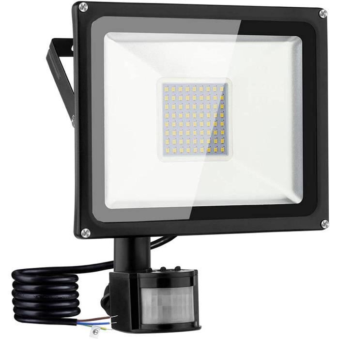 Projecteur LED Extérieur 50W, 3000K Blanc Chaud, 5000LM, IP66 - Spot Mural Neuf
