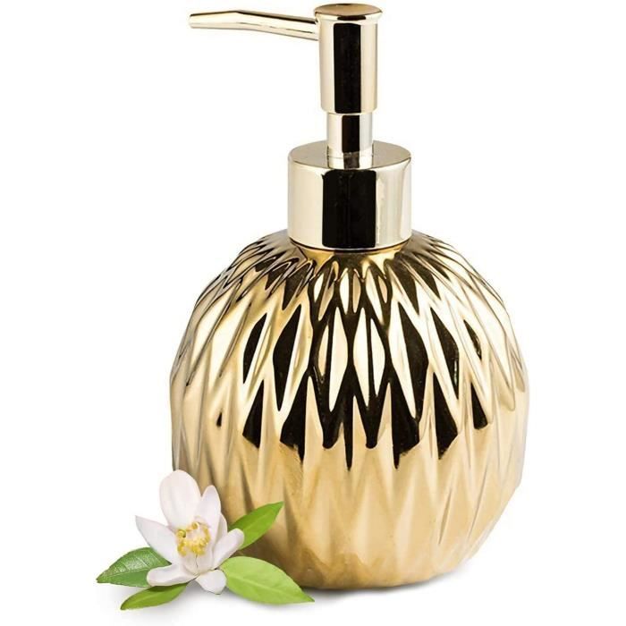 Distributeur De Savon En Agate Naturelle - Art Déco Luxe - Fait Main Inde