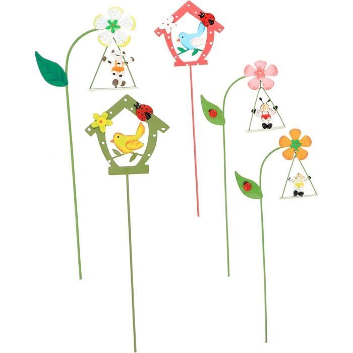 Enjeux De Jardin Silhouette Noire - Piquets De Jardin Décoratifs En Métal Pingouin | Ornement De