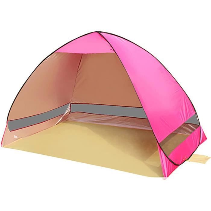 Tente De Plage Pop-Up Deluxe XL - Pour 3-4 Personnes - Protection UV - Facile à Monter - NEUVE