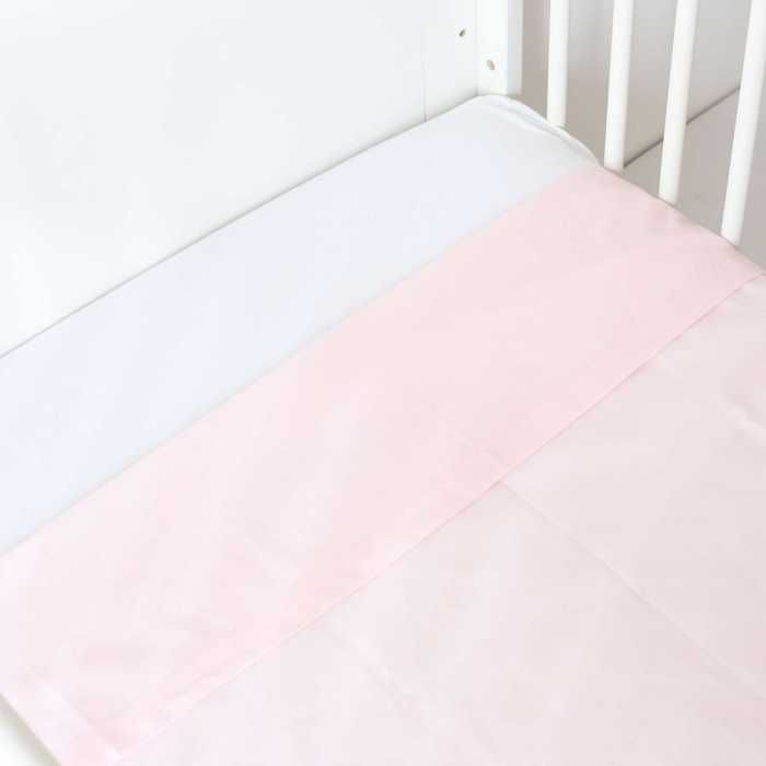 Drap plat - TROIS KILOS SEPT - 120 x 180 cm - Rose - Naturelle - Uni Drap plat - TROIS KILOS SEPT - 120 x 180 cm - Rose - Naturelle - Uni