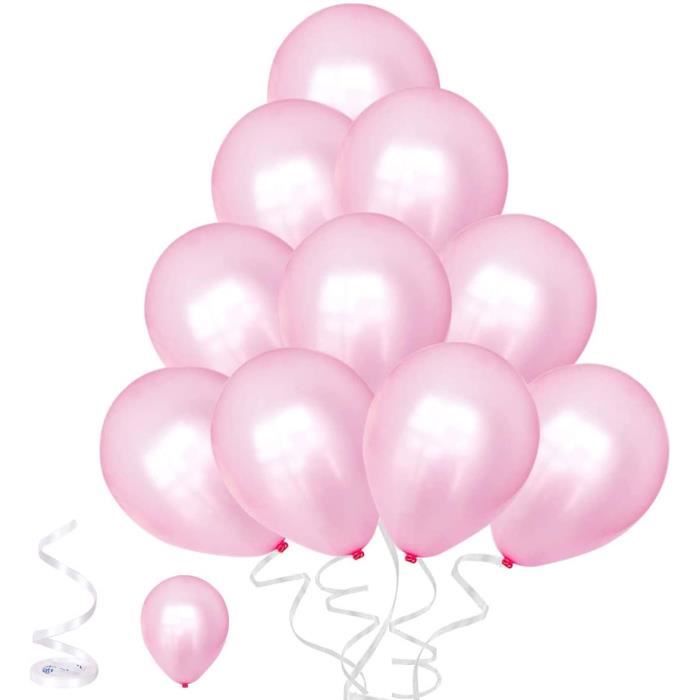 50 Ballons Confettis Rose Or JOYUE - Déco De Fête élégante Pour Anniversaire, Mariage
