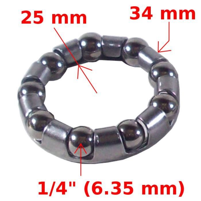 ROULEMENT CAGE A BILLE DIRECTION BMX 15 BILLES 3//16 VELO VTT POTENCE GUIDON