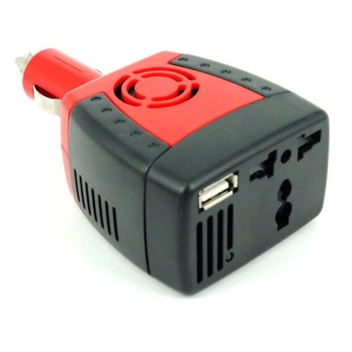 Mini Onduleur 150W Pour Allume-Cigare - Convertisseur 220V - Chargeur De Voiture Pratique