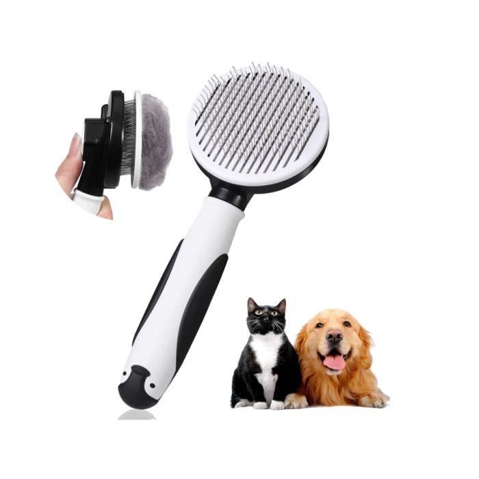 Brosse Flexible KERBL PET 80052 Pour Chiens Et Chats - Brosse De Soins Double Face Antistatique (Turquoise/Gris)