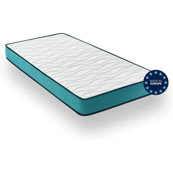 Matelas Bebe Zenpur Matelas 1 Personne 90x190 Memoire De Forme Coeur Du Matelas En Eliocell 23d Blue Latex Housse A19 Cdiscount Puericulture Eveil Bebe