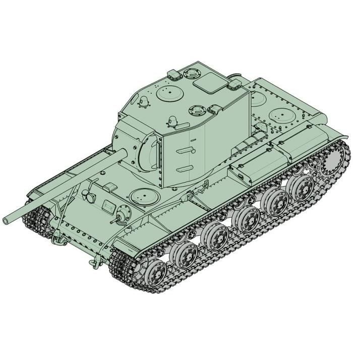 Maquette de chars d'assaut Trumpeter 07162 modèle Kit Russian KV-6 2