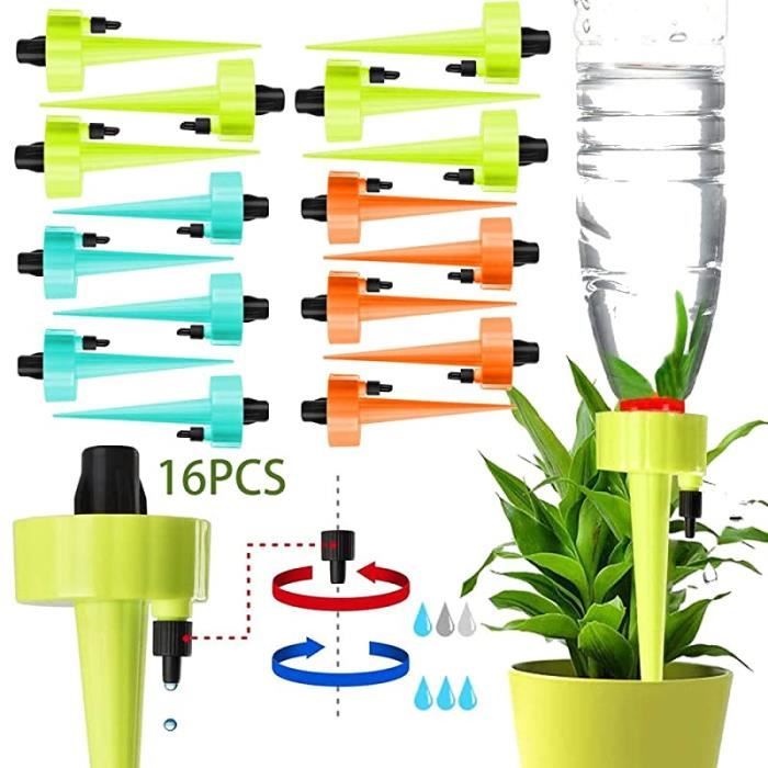 Kit Irrigation Goutte à Goutte Automatique 4 Pièces - Céramique, Pour Plantes D'intérieur Et Extérieur - 3