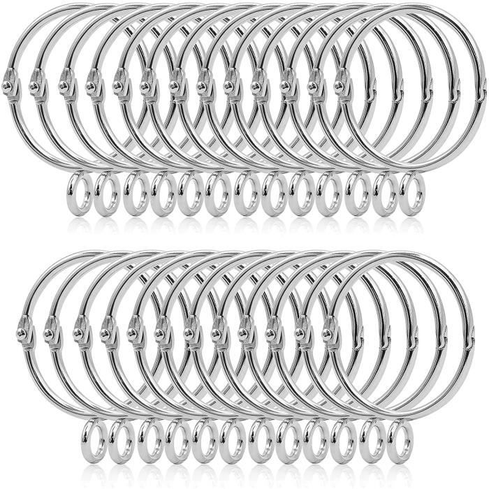 25 Anneaux de Rideau pour Tringle de FenêTre de Douche de Salle de Bain DiamèTre Interne 38 Mm Anneaux de Suspension en MéTal Argenté Pour Rideaux et Tringles Anneaux de Rideau Robustes 25 Anneaux de Rideau pour Tringle de FenêTre de Douche de Salle de Bain DiamèTre Interne 38 Mm Anneaux de Suspension en MéTal Argenté Pour Rideaux et Tringles Anneaux de Rideau Robustes
