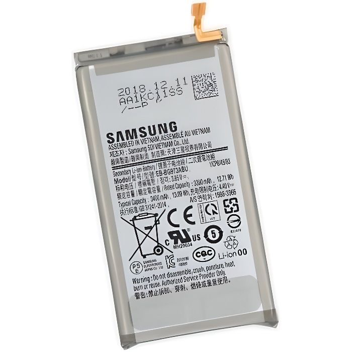 Batterie d'origine Samsung Galaxy S10 (EB-BG973ABU) 3300mAh