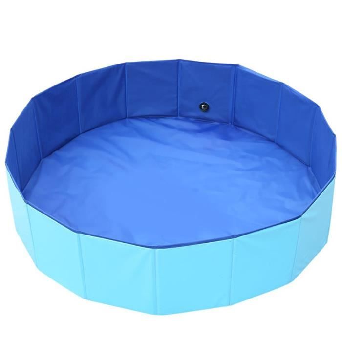 Piscine Pliable Portable 130x90x45cm - Baignoire Enfants Et Adultes - Piscine Amovible Foldable Pool