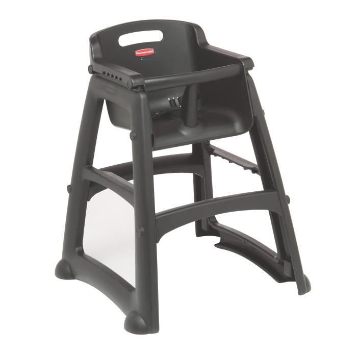 chaise enfant sturdy chair - rubbermaid commercial products - noir - design contemporain - protection microban
