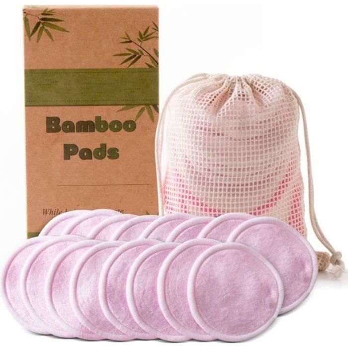 Tampons Démaquillants Fibre De Bambou, Disques Coton Demaquillant